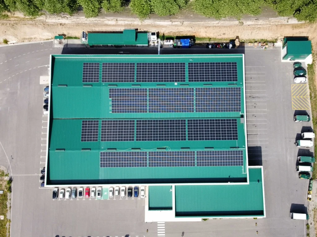 placas solares después de la ampliación